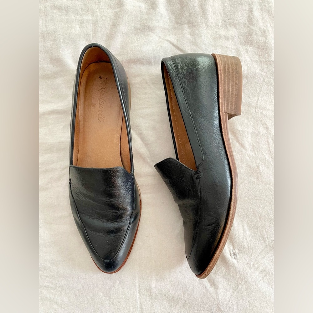 Madewell black loafers 9.5